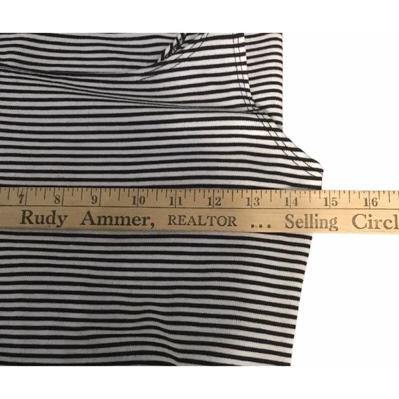 Zara Women's Trafaluc  Black and White Striped Tank Sheath Bodycon Dress Small - Picture 7 of 7